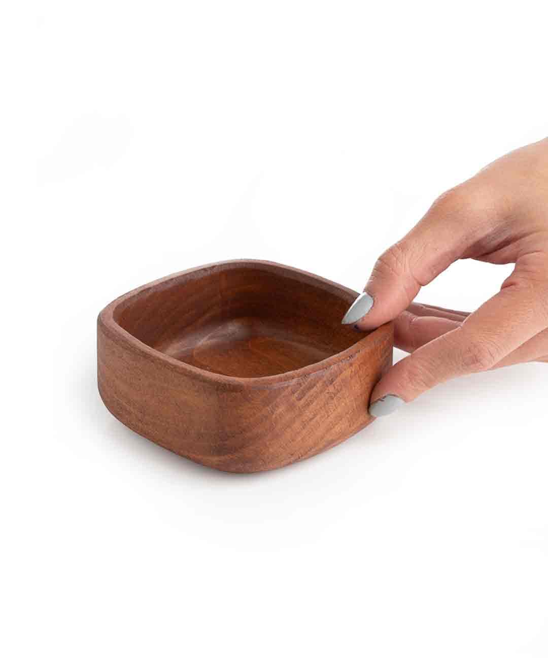 کاسه چوبی مربعی — تصویر ۲