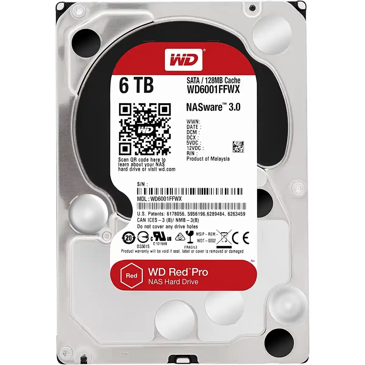 هارد وسترن دیجیتال قرمز پرو 6 ترابایت WD 6TB Red Pro HDD