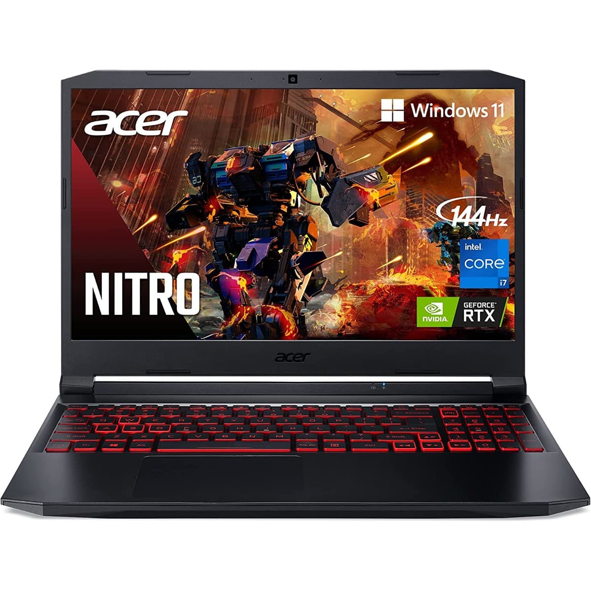 لپ تاپ گیمینگ ایسر با پک گیمینگ Acer Nitro AN515 Gaming Laptop AMD Ryzen 7 5800H 16GB RAM 1TB HDD 1TB SSD RTX 3060 6GB 15.6” FHD IPS