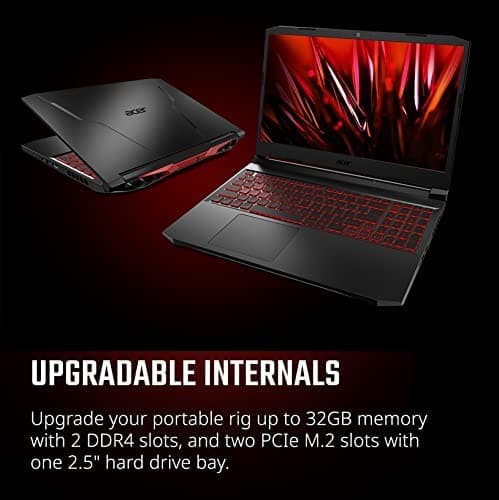 لپ تاپ گیمینگ ایسر با پک گیمینگ Acer Nitro AN515 Gaming Laptop Intel i7 11800H 32GB RAM 2TB SSD RTX 3060 6GB 15.6” FHD IPS — تصویر ۷