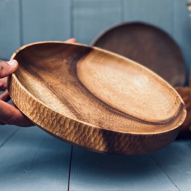 کاسه چوبی مانکی پاد کد 0232