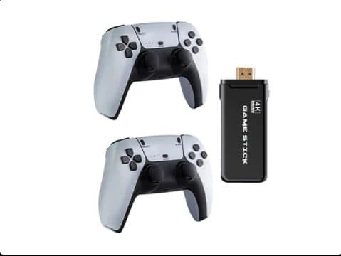 Game 2.4G Wireless Controller Gamepad 4K Ultra HD Game Stick – White