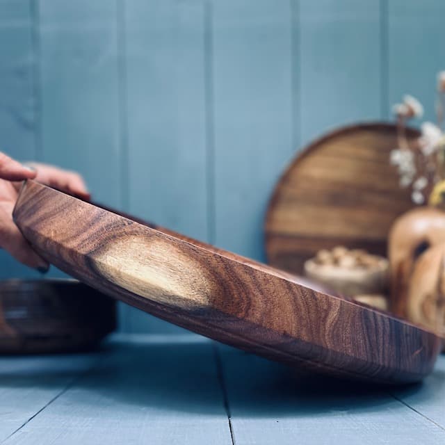ظرف چوبی پذیرایی کهور کد 929