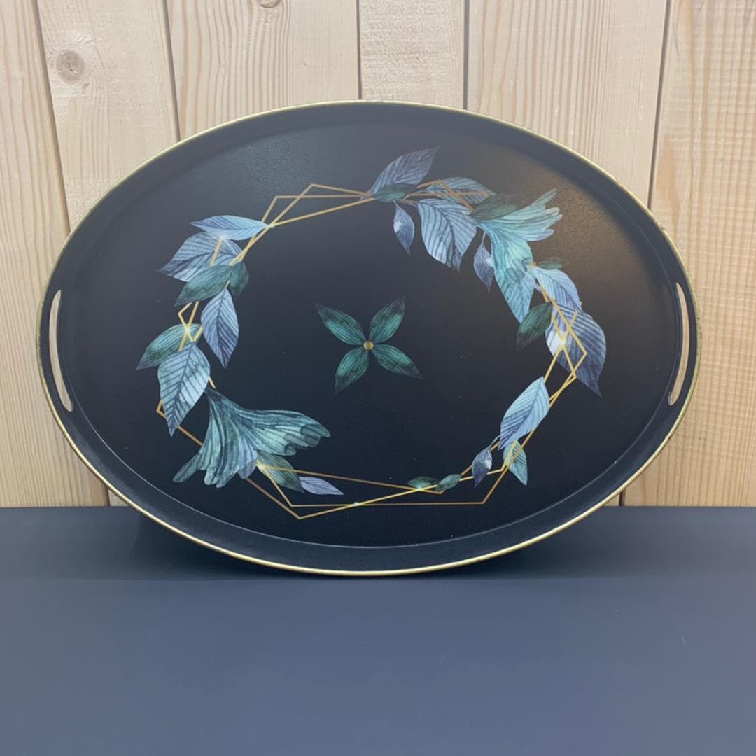 سینی بیضی طرح دار کد 772 — تصویر ۲