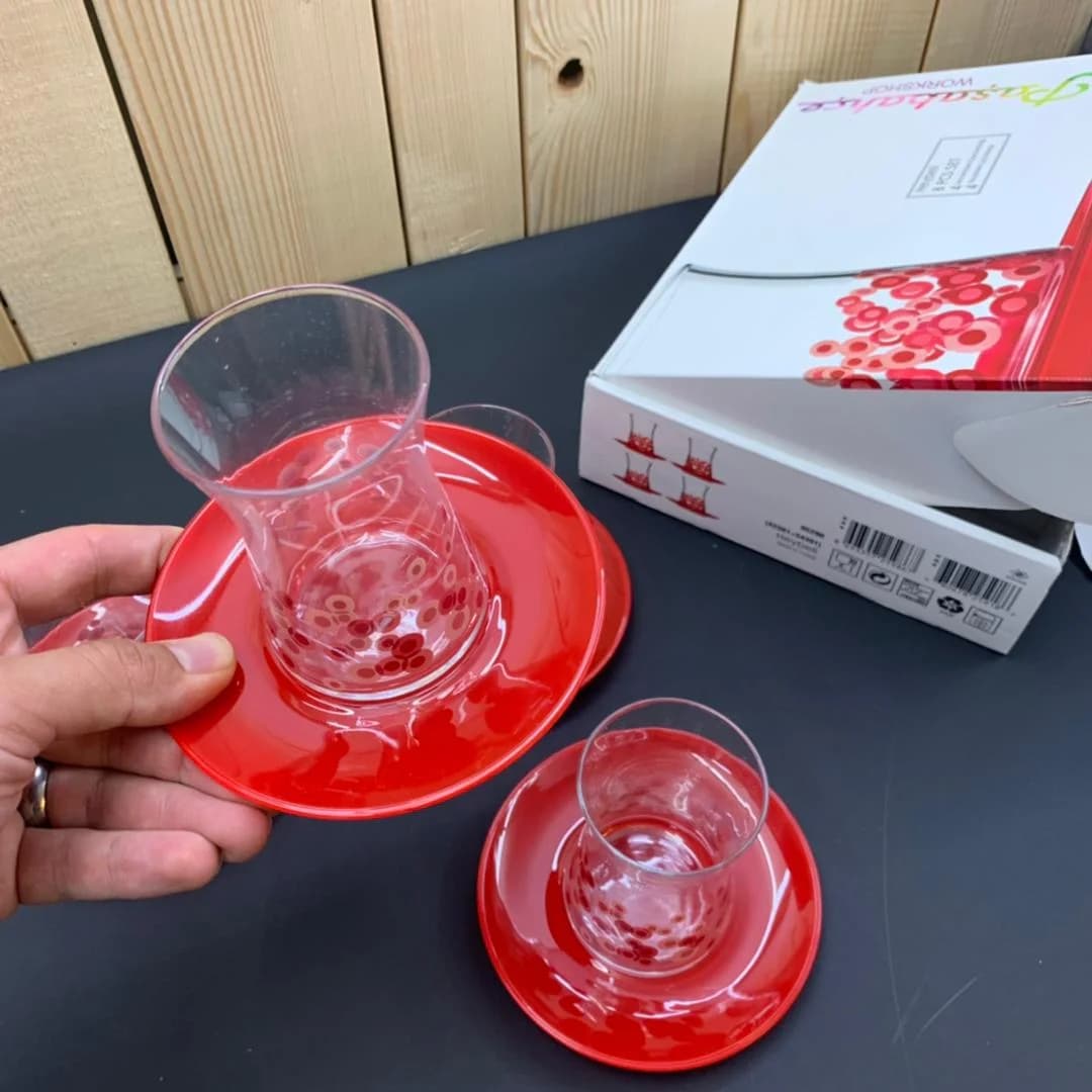 سرویس چای خوری 8 پارچه پاشا باغچه کد 809 — تصویر ۲