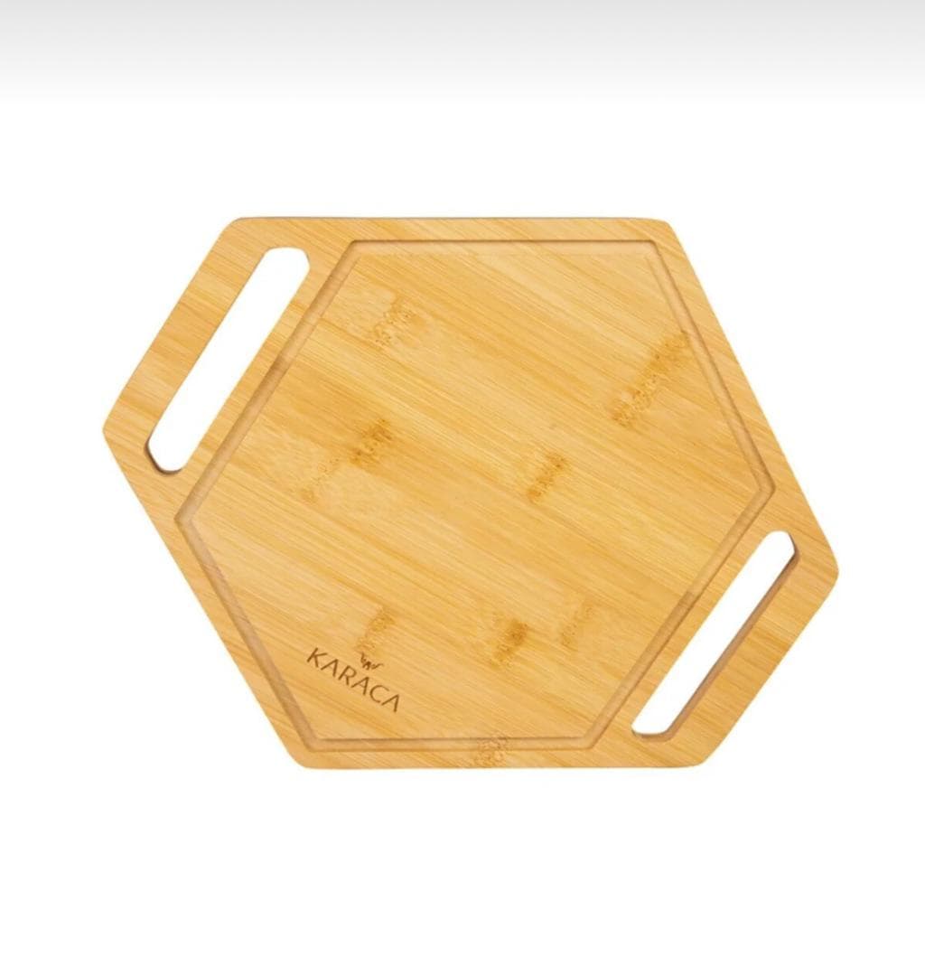 تخته برش کاراجا طرح چند ظلعی سایز 35×31 سانتیمتر کد 1108