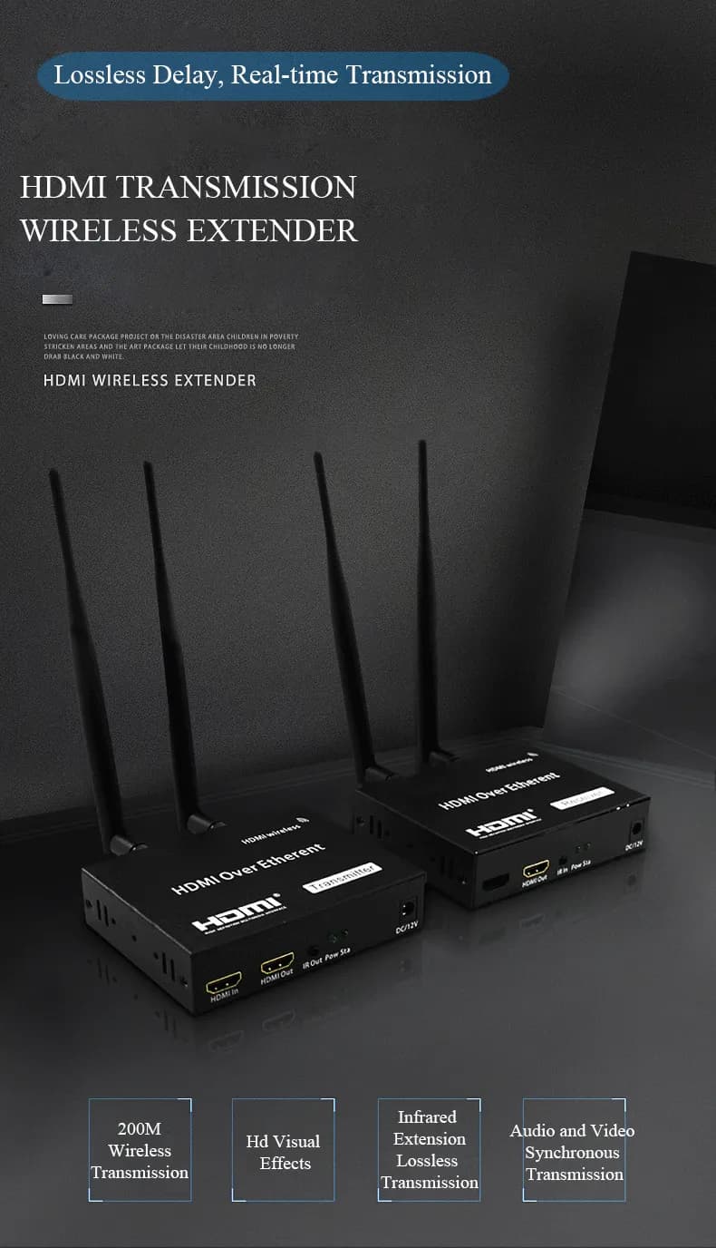اکستندر HDMI بی سیم 200 متری — تصویر ۴