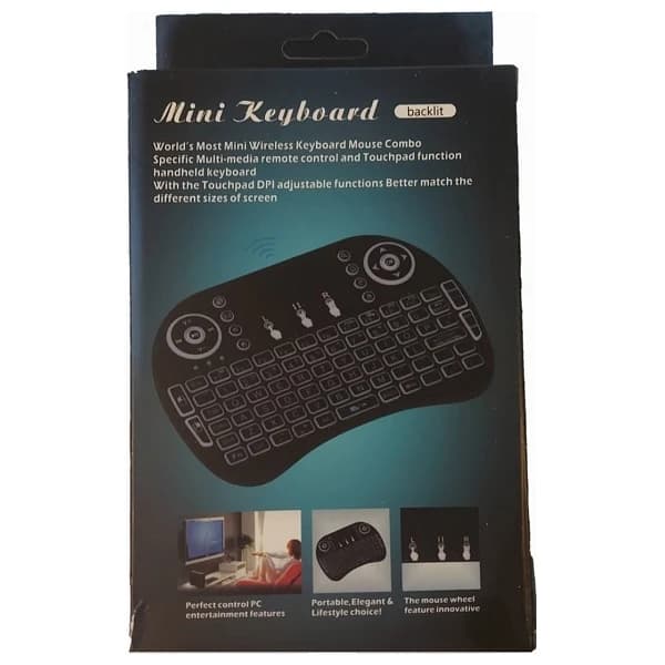 مینی کیبورد بی سیم مدل i8 MINI KEYBOARD بک لایت — تصویر ۵