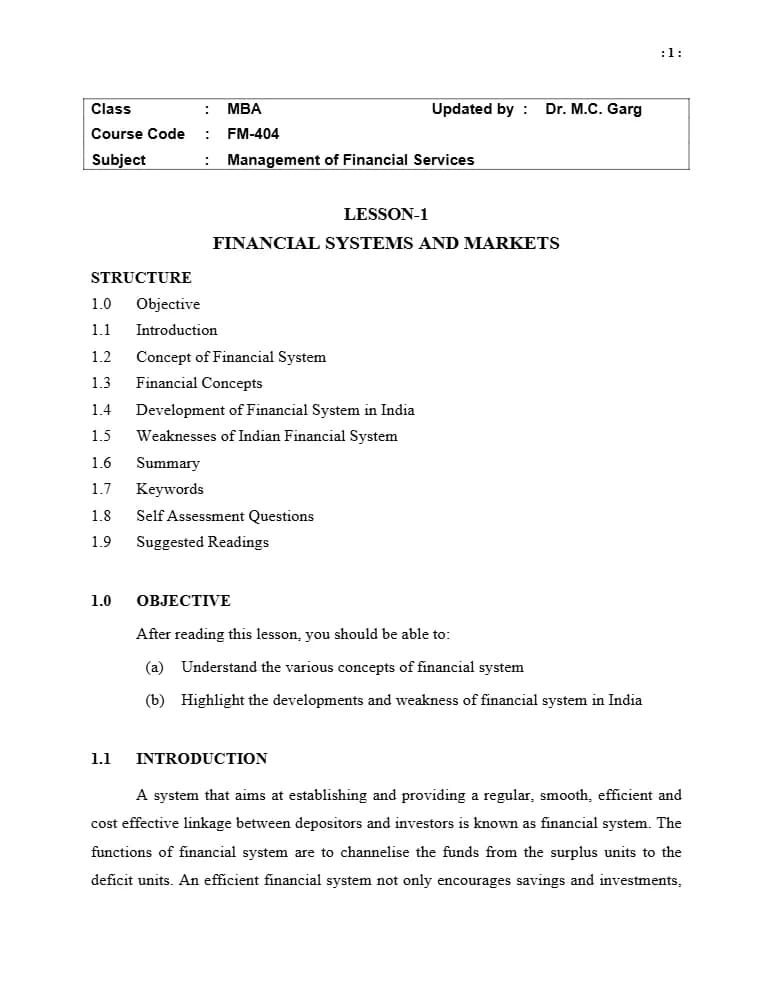 کتاب Financial Systems and Markets (سیستم‌ها و بازارهای مالی) نسخه انگلیسی PDF