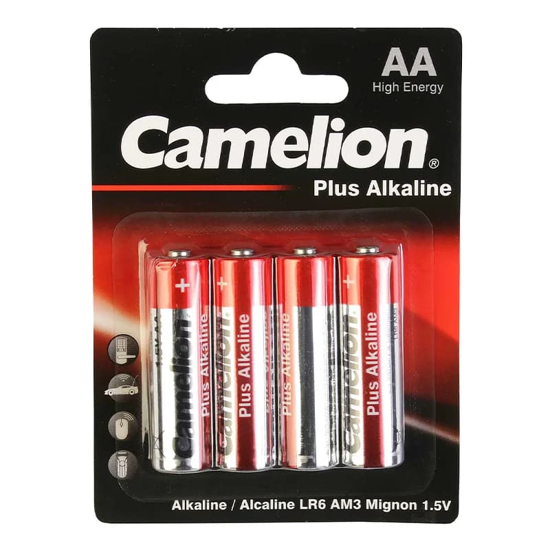 باتری قلمی کملیون مدل Plus Alkaline بسته 4 عددی کارتی
