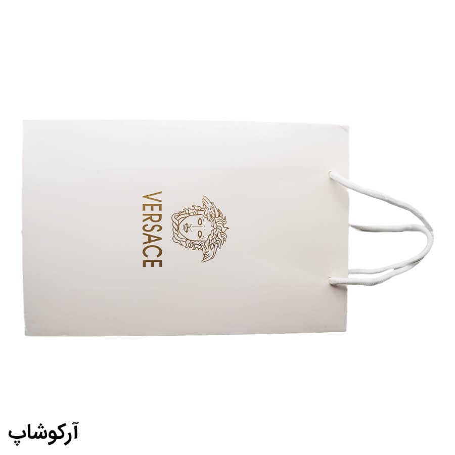 بگ، پاکت و ساک دستی هدیه عینک ورساچه (VERSACE) با طراحی رنگ سفید مدل 992900 — تصویر ۳