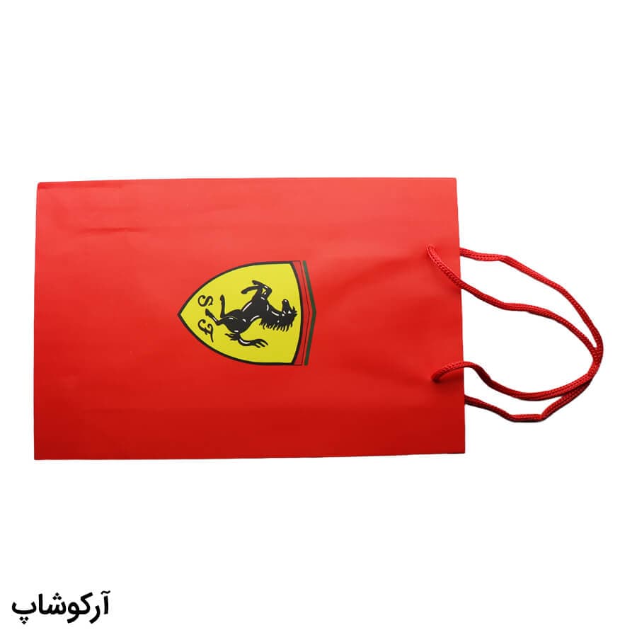 بگ، پاکت و ساک دستی هدیه عینک فراری (FERRARI) با طراحی رنگ قرمز مدل 992897 — تصویر ۳