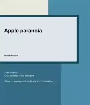 دانلود کتاب Apple Paranoia Cases on Management, Leadership and Organisations – موارد پارانویای اپل در مورد مدیریت ، رهبری و…