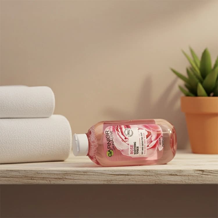 تونر Garnier مدل Rose Floral Water حجم 200 میلی لیتر — تصویر ۴