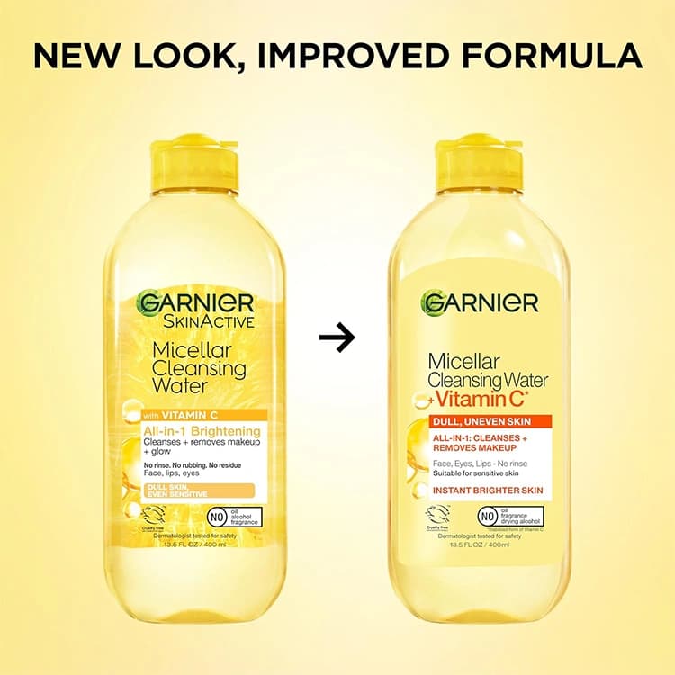میسلار واتر Garnier مدل Vitamin C حجم 400 میلی لیتر — تصویر ۷