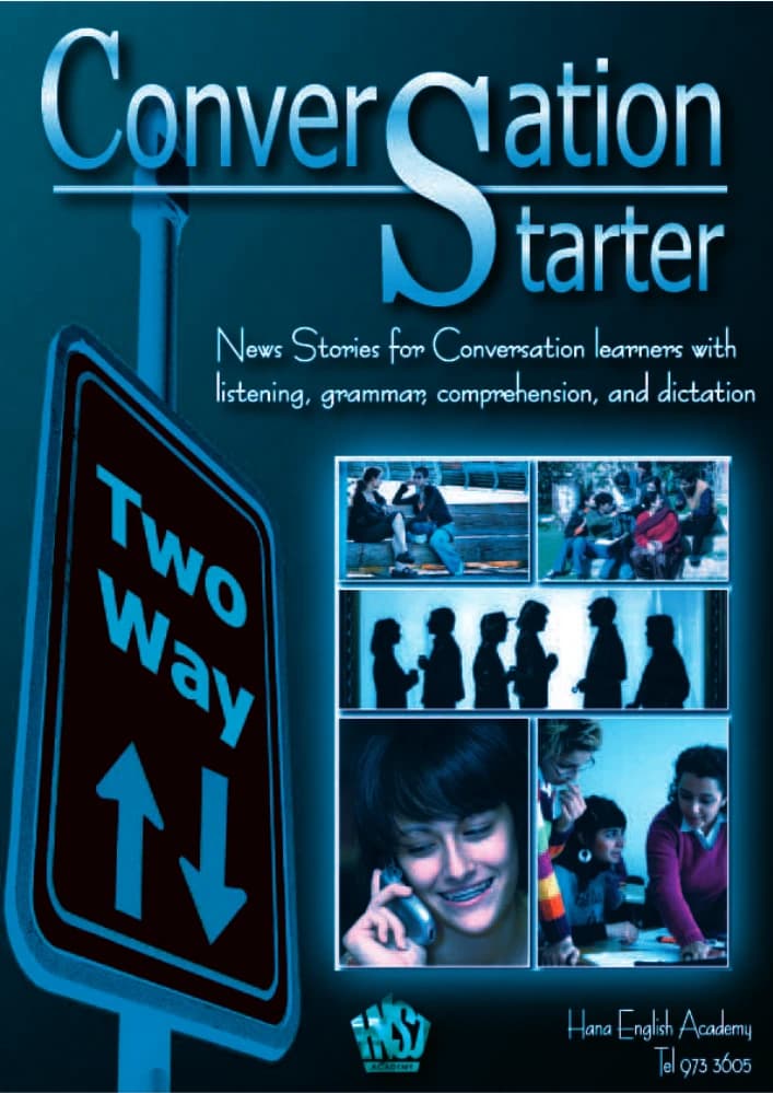 کتاب Conversation Starters: News Stories for Conversation (شروع گفتگو؛ داستان‌های خبری برای مکالمه) نسخه انگلیسی PDF |