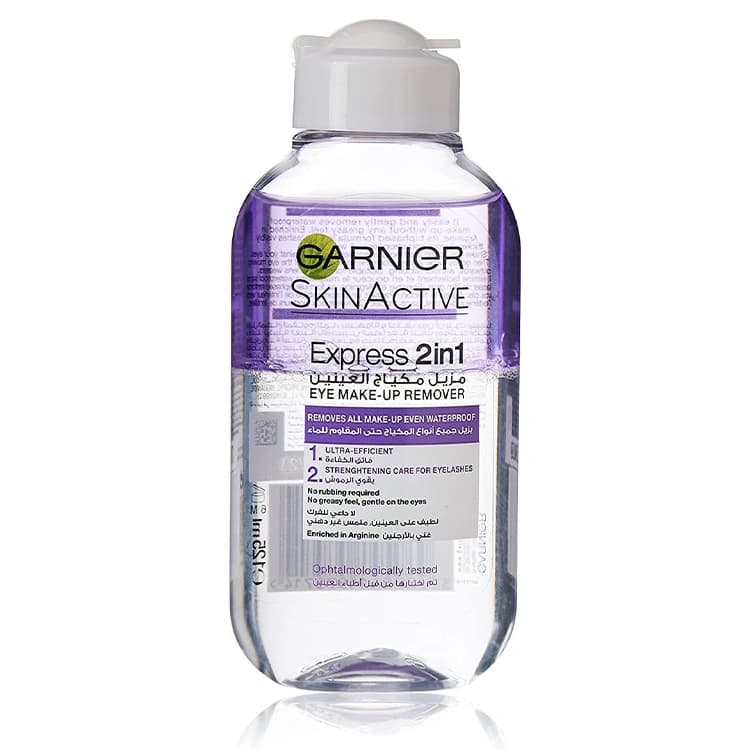 پاک کننده آرایش چشم Garnier مدل Express 2 in 1 حجم 125 میلی لیتر — تصویر ۲