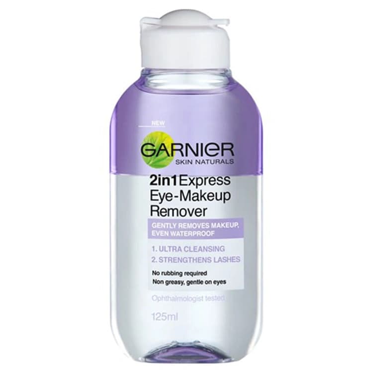 پاک کننده آرایش چشم Garnier مدل Express 2 in 1 حجم 125 میلی لیتر