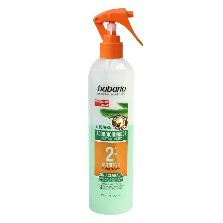 اسپری مو Babaria مدل Aloe Vera Acondicionador 2 Phase حجم 500 میلی لیتر — تصویر ۲