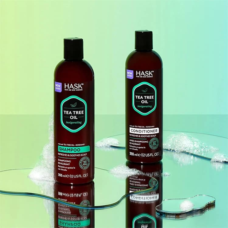 شامپو Hask مدل Tea Tree Oil حجم 355 میلی لیتر — تصویر ۴