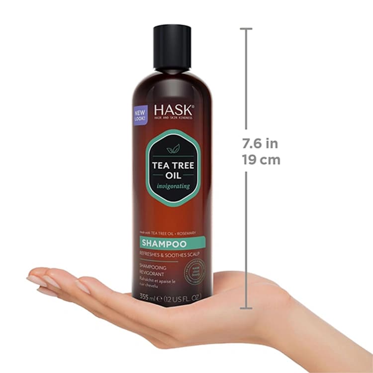 شامپو Hask مدل Tea Tree Oil حجم 355 میلی لیتر — تصویر ۳