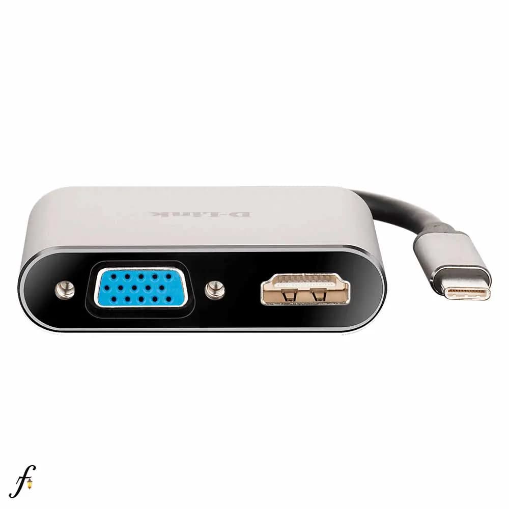 مبدل USB-C به VGA/HDMI دی لینک مدل DUB-V210 — تصویر ۲