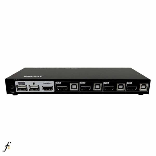 سوئیچ KVM دی لینک مدل DKVM-410H با چهار پورت HDMI و USB — تصویر ۲