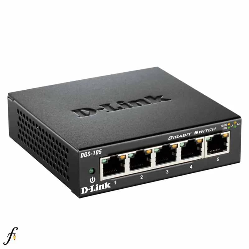 سوئیچ دی لینک مدل DGS-105 رومیزی با 5 پورت گیگابیتی