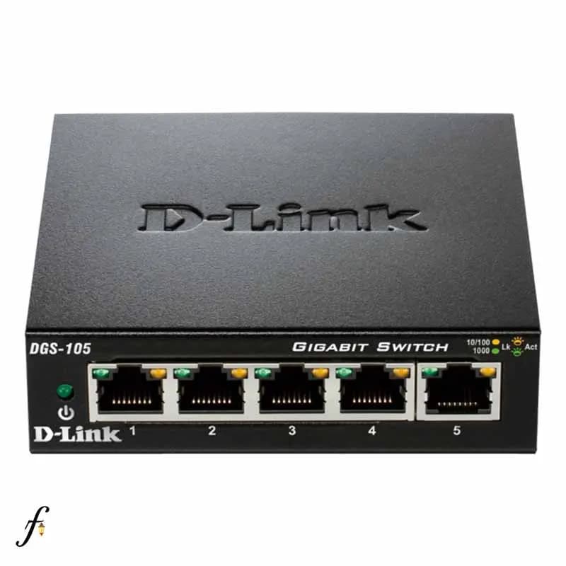 سوئیچ دی لینک مدل DGS-105 رومیزی با 5 پورت گیگابیتی — تصویر ۲