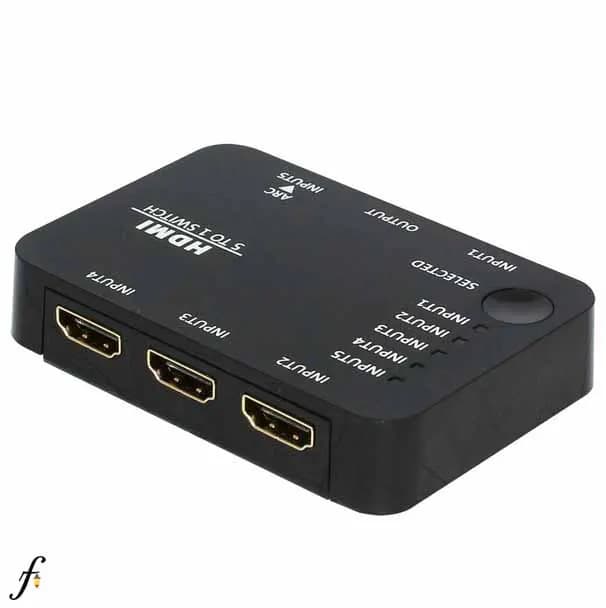 سوئيچ 5 پورت HDMI با ریموت کنترل فرانت — تصویر ۲