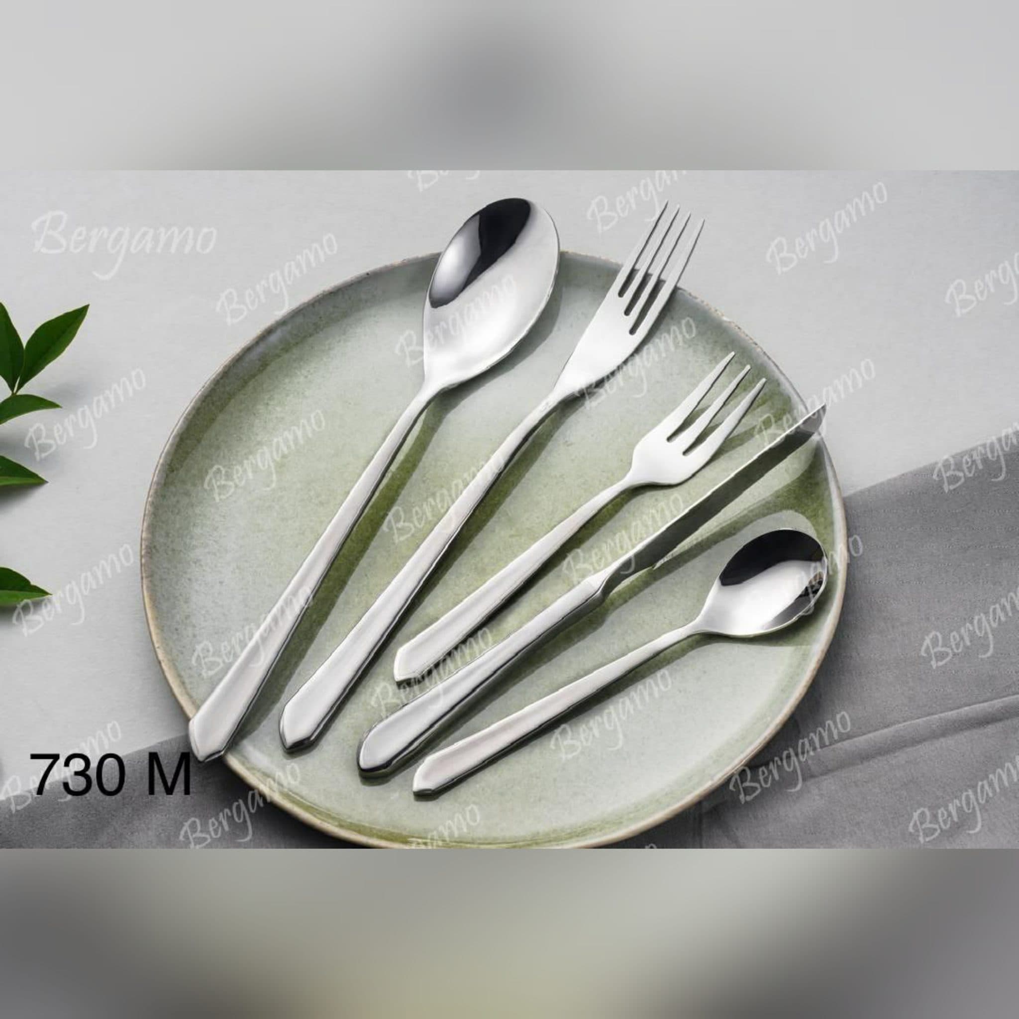 سرویس قاشق چنگال 52 پارچه 12 نفره برگامو مدل 730m