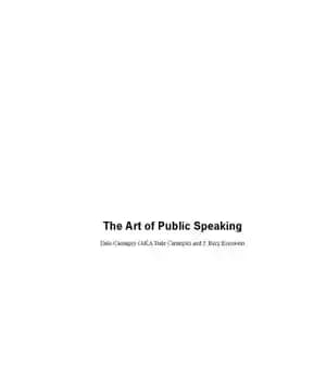 دانلود کتاب The Art of Public Speaking – هنر صحبت های عمومی