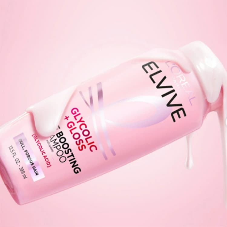 شامپو Loreal مدل Elseve Glycolic Gloss حجم 300 میلی لیتر — تصویر ۲