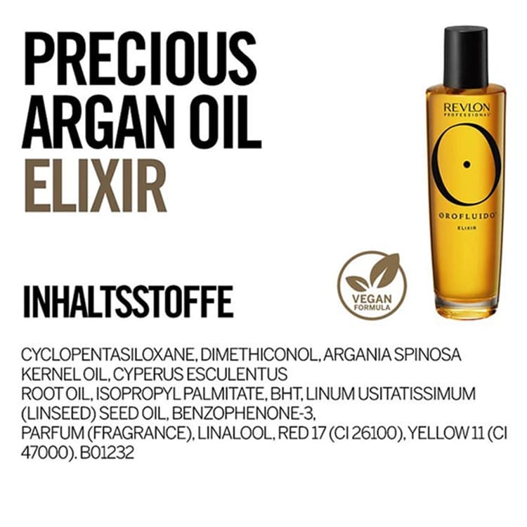 روغن مو Revlon مدل Orofluido Elixir حجم 100 میلی لیتر — تصویر ۳