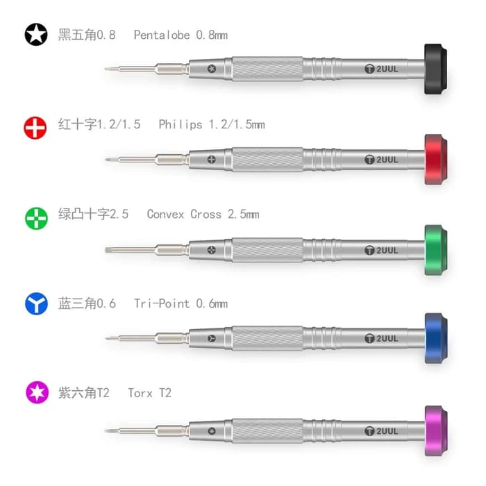 پیچ گوشتی چهارسو 1.5 میلیمتری 2UUL — تصویر ۶