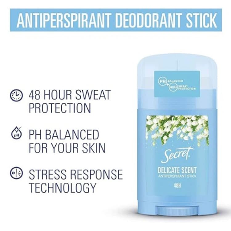 مام ضد تعریق Secret مدل Delicate Scent حجم 40 میلی لیتر — تصویر ۲