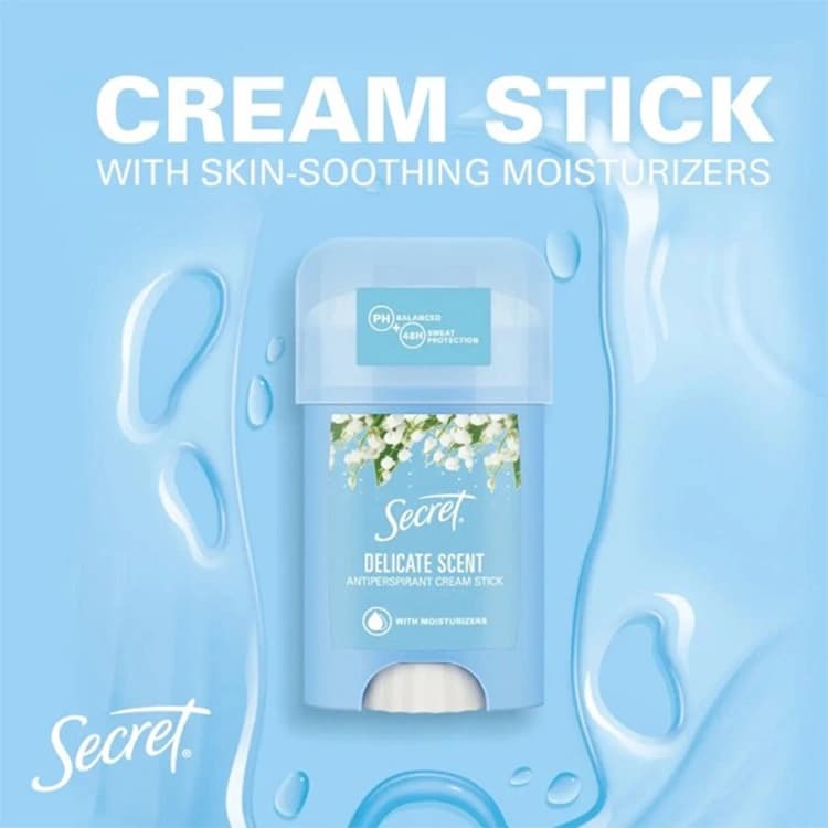 مام ضد تعریق Secret مدل Delicate Scent حجم 40 میلی لیتر — تصویر ۳