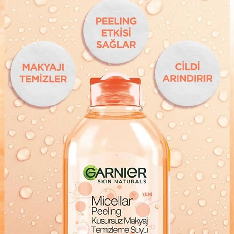 میسلار واتر Garnier مدل Gentle Peeling حجم 400 میلی لیتر — تصویر ۳