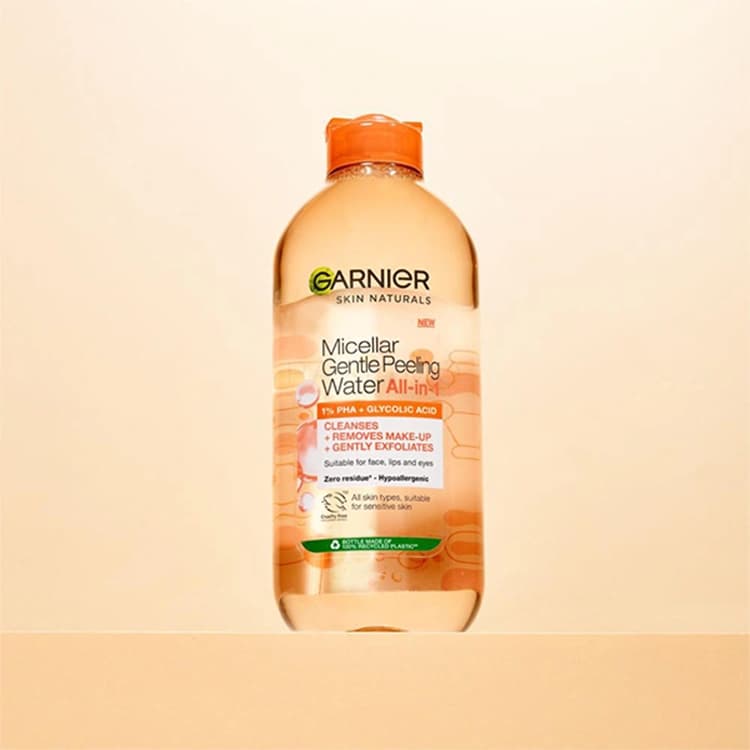 میسلار واتر Garnier مدل Gentle Peeling حجم 400 میلی لیتر — تصویر ۲