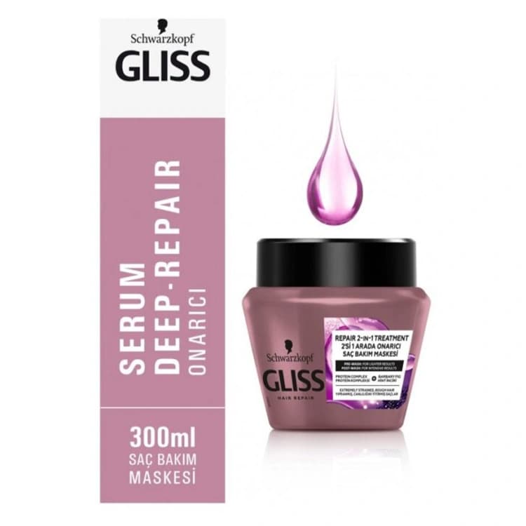 ماسک مو GLISS مدل Repair 2 in 1 حجم 300 میلی لیتر — تصویر ۲