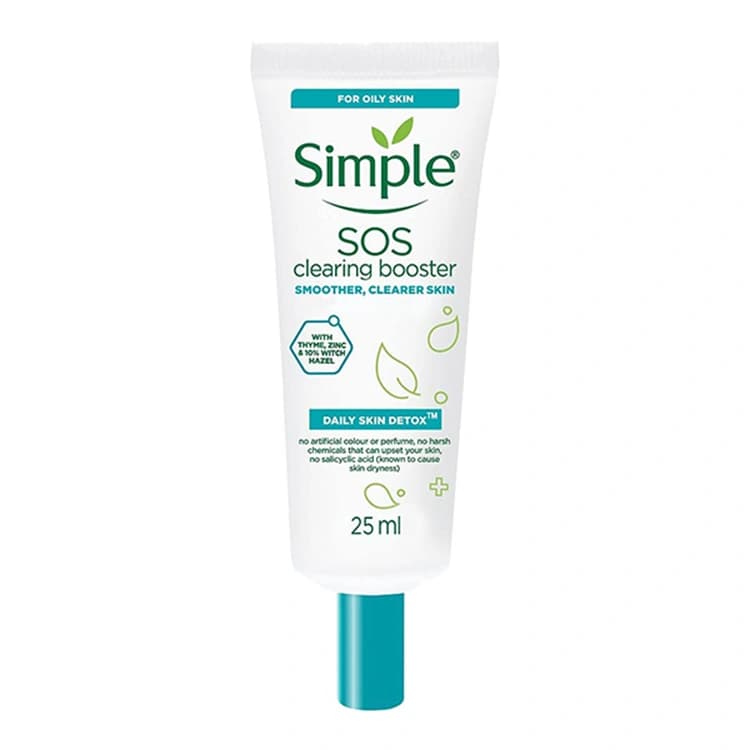 ژل ضد جوش Simple مدل SOS Clearing Booster حجم 25 میلی لیتر