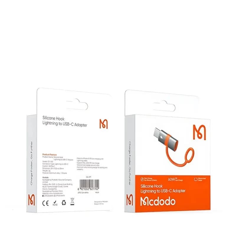 تبدیل مک دودو مدل McDodo OT-5530 Lightning to USB-C — تصویر ۳