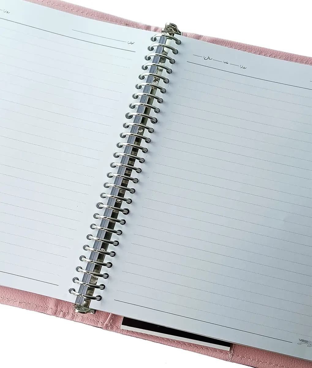 وتوس کلاسور چرم لاکچری ترمو 100 برگ قفل فلز کد 136 -رنگین کمان — تصویر ۲