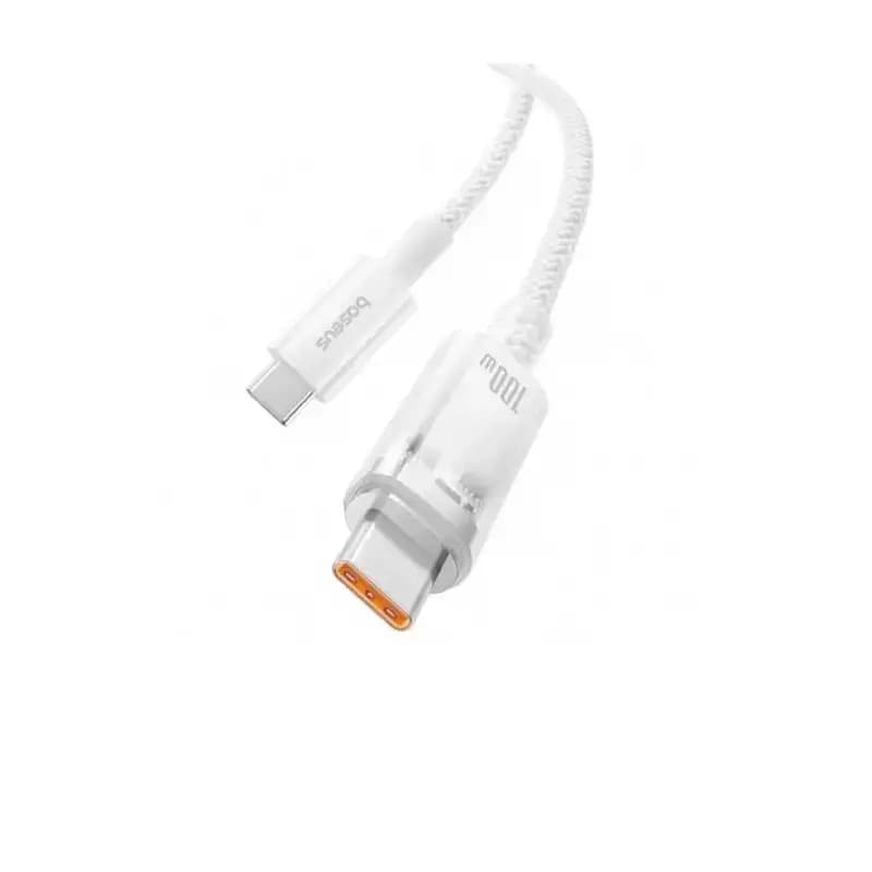 کابل شارژ Type-C to Type-C باسئوس مدل Explorer Series Smart Temperature Control با طول 1 متر 100 وات — تصویر ۲
