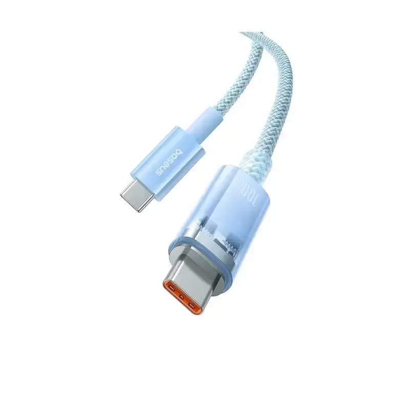 کابل شارژ Type-C to Type-C باسئوس مدل Explorer Series Smart Temperature با طول 2 متر 100 وات — تصویر ۷