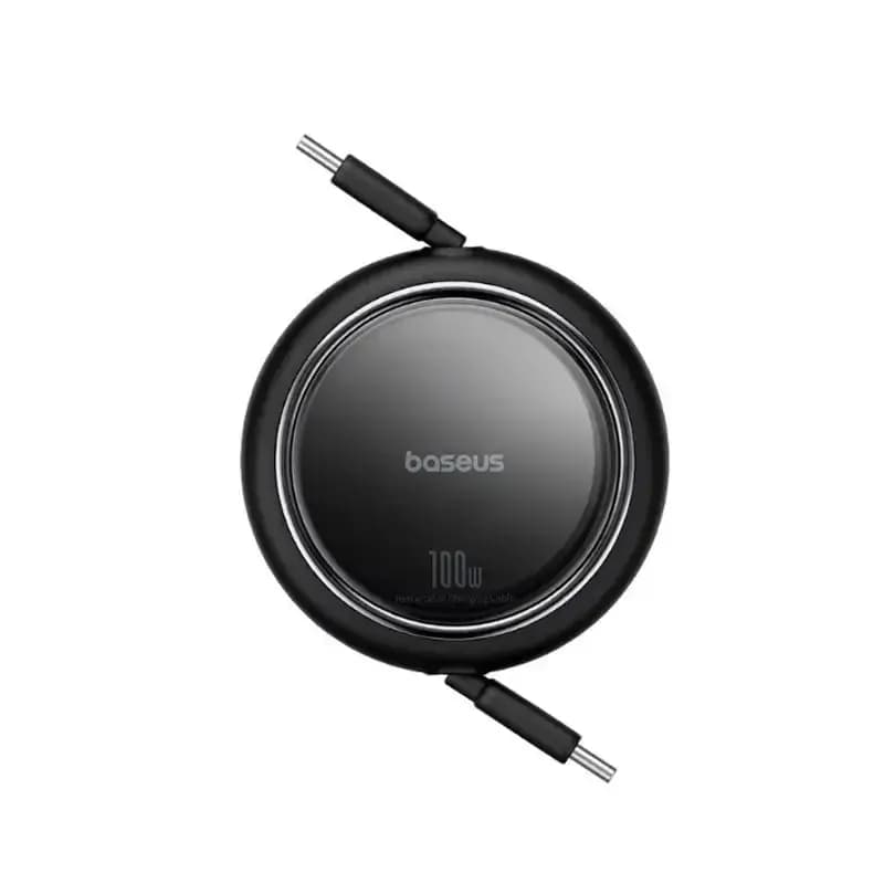 کابل فست شارژ جمع شونده Baseus Free2Draw Mini Type-C To Type-C 100W طول 100 سانتی‌متر