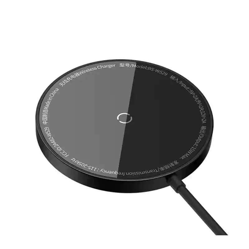 شارژر بی‌سیم باسئوس مدل Baseus Simple Mini3 Magnetic Wireless Charger 15W — تصویر ۲