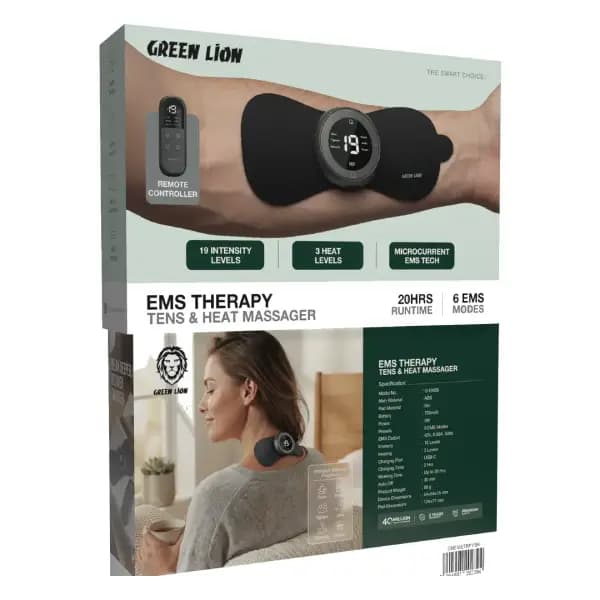 ماساژور با قابلیت گرمایشی گرین لاین مدل Green Lion EMS Therapy Tens & Heat Massager — تصویر ۴