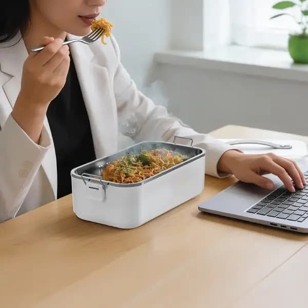 ظرف غذای گرمکندار قابل حمل مدل Green Lion GLB-20 Lunch Box Portable Food Warmer — تصویر ۲