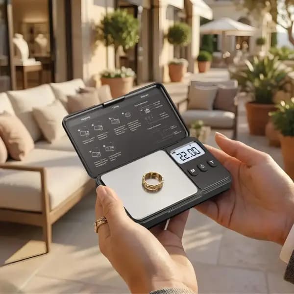 ترازوی دیجیتال طلا و جواهرات گرین لاین مدل Green Lion Jewelry Scale with High Accuracy Weighing — تصویر ۲